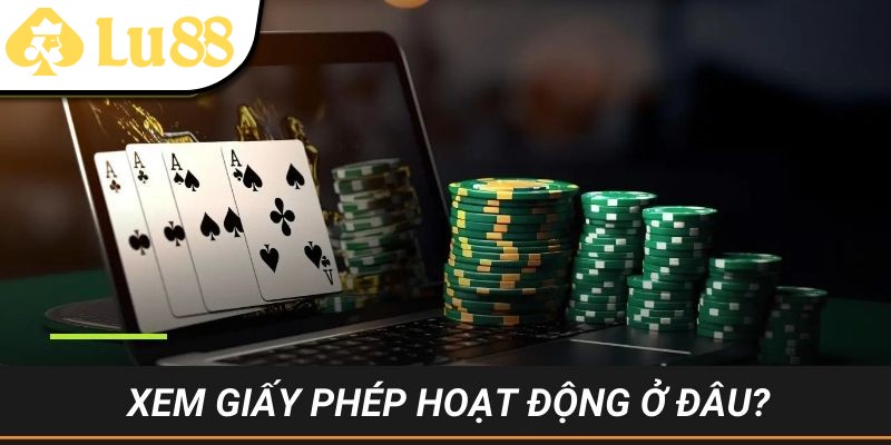 Minh chứng giấy phép hoạt động thường thấy ở đâu? 